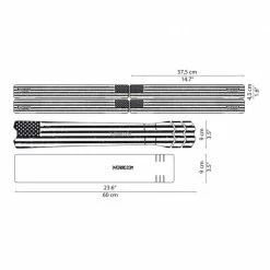 DYSTFUSFL Sticker - American Flag (SUR COMMANDE)