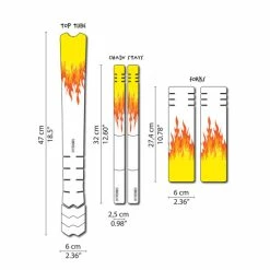 DYSTFKFLAM Sticker - Flames Pour Cadre Kids (SUR COMMANDE)