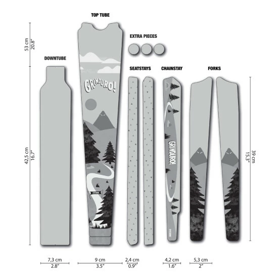 DYSTFGGRI Sticker - Grinduro Pour Gravel (SUR COMMANDE)